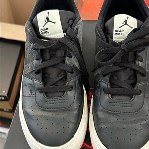 Jordan Black and White Sneakers